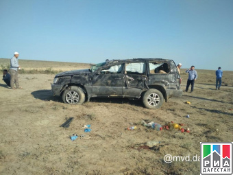 В Дагестане погиб мужчина в результате падения автомобиля в кювет
